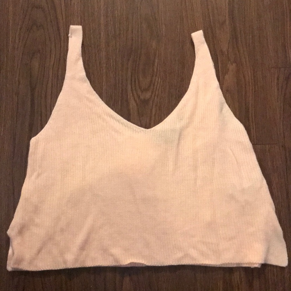 Crop Peach Tank Top